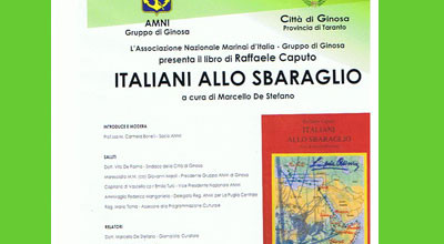 Presentazione del libro Italiani allo sbaraglio di Raffaele Caput...